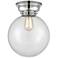 Aditi Beacon 10" Polished Chrome Flush Mount w/ Clear Shade