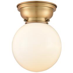 Aditi Beacon 8" LED Flush Mount - Brushed Brass - Matte White Shade