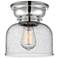 Aditi Bell 8" LED Flush Mount - Polished Chrome - Seedy Shade