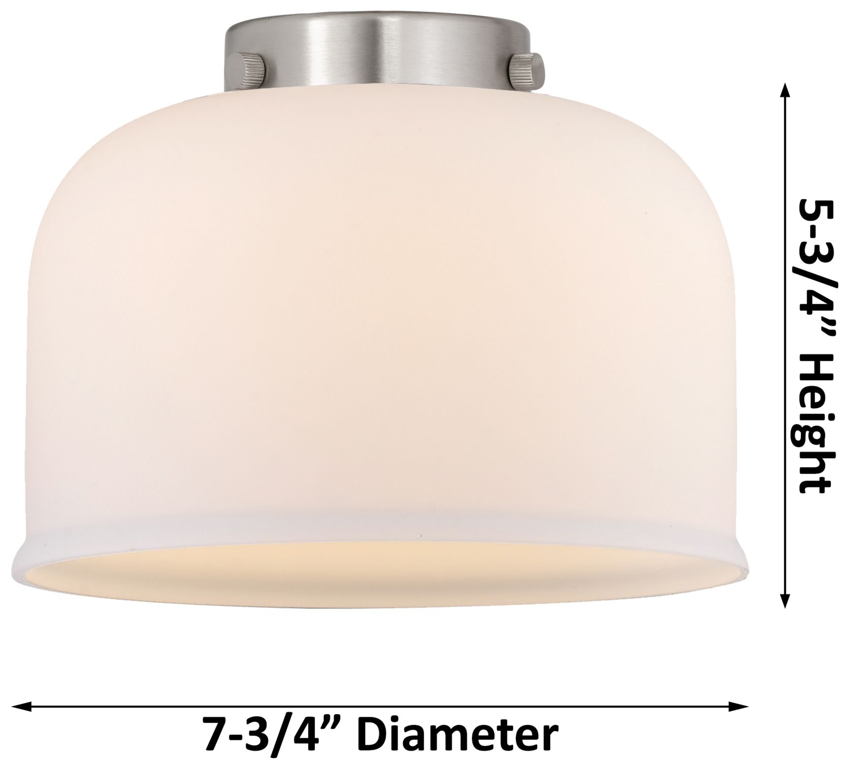 Image 5 Aditi Bell 8" Matte Black Flush Mount w/ Clear Shade more views