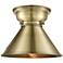 Aditi Briarcliff 10" Antique Brass Flush Mount