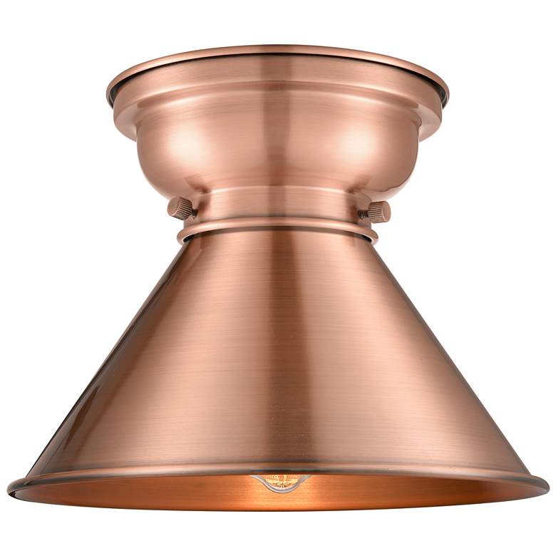 Image 1 Aditi Briarcliff 10" Antique Copper Flush Mount