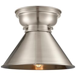 Aditi Briarcliff 10" Brushed Satin Nickel Flush Mount