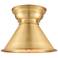 Aditi Briarcliff 10" LED Flush Mount - Satin Gold - Satin Gold Shade