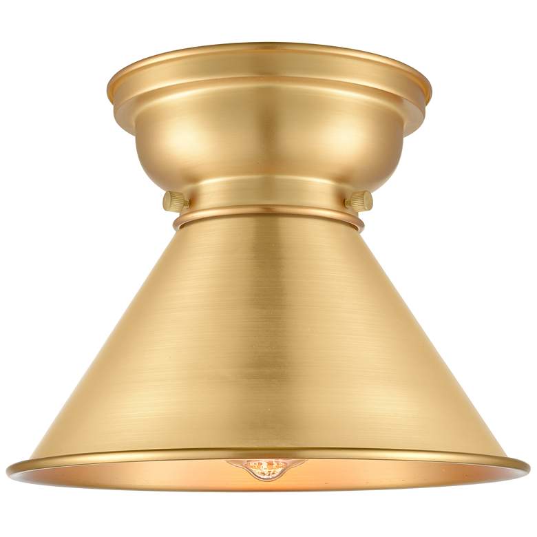 Image 1 Aditi Briarcliff 10" LED Flush Mount - Satin Gold - Satin Gold Shade