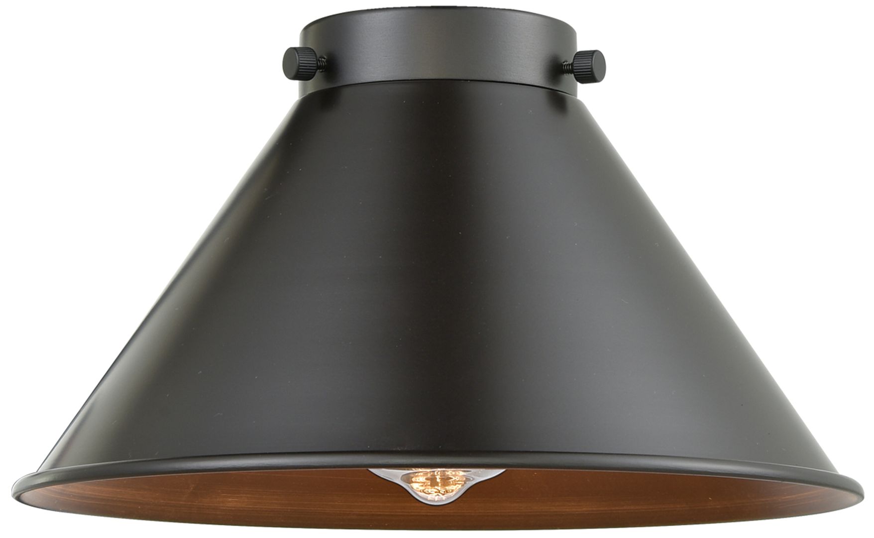 Image 3 Aditi Briarcliff 10" Oil Rubbed Bronze Flush Mount more views