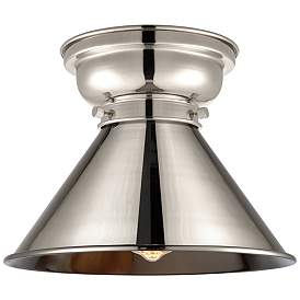 Image1 of Aditi Briarcliff 10" Polished Nickel Flush Mount w/ Polished Nickel Sh