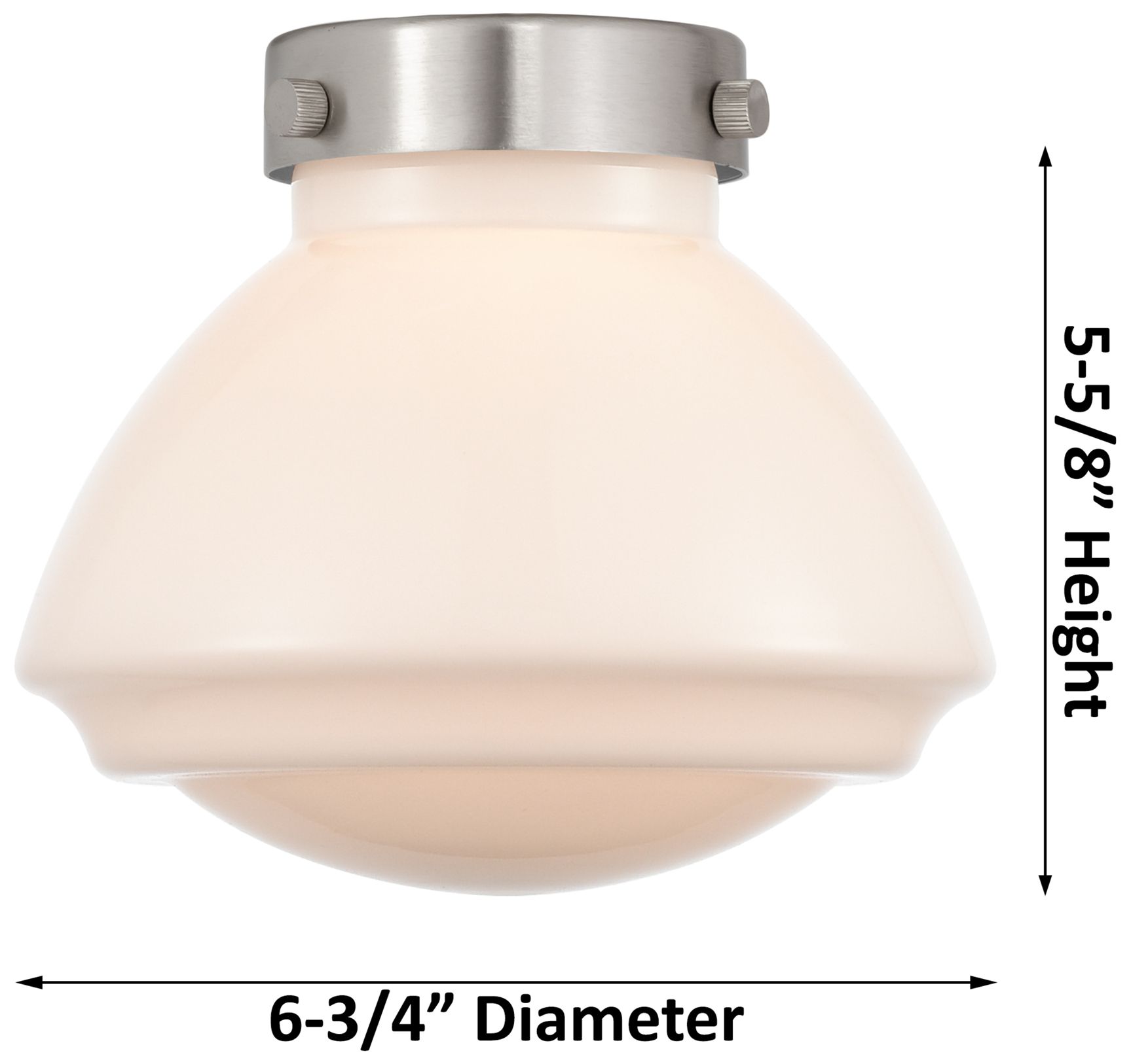 Image 4 Aditi Olean 6.75" Wide Oil Rubbed Bronze Flush Mount With Matte White  more views