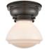 Aditi Olean 7" LED Flush Mount - Oil Rubbed Bronze - Matte White Shade