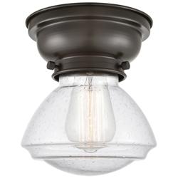 Aditi Olean 7" LED Flush Mount - Oil Rubbed Bronze - Seedy Shade