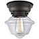 Aditi Oxford 8" LED Flush Mount - Matte Black - Clear Shade
