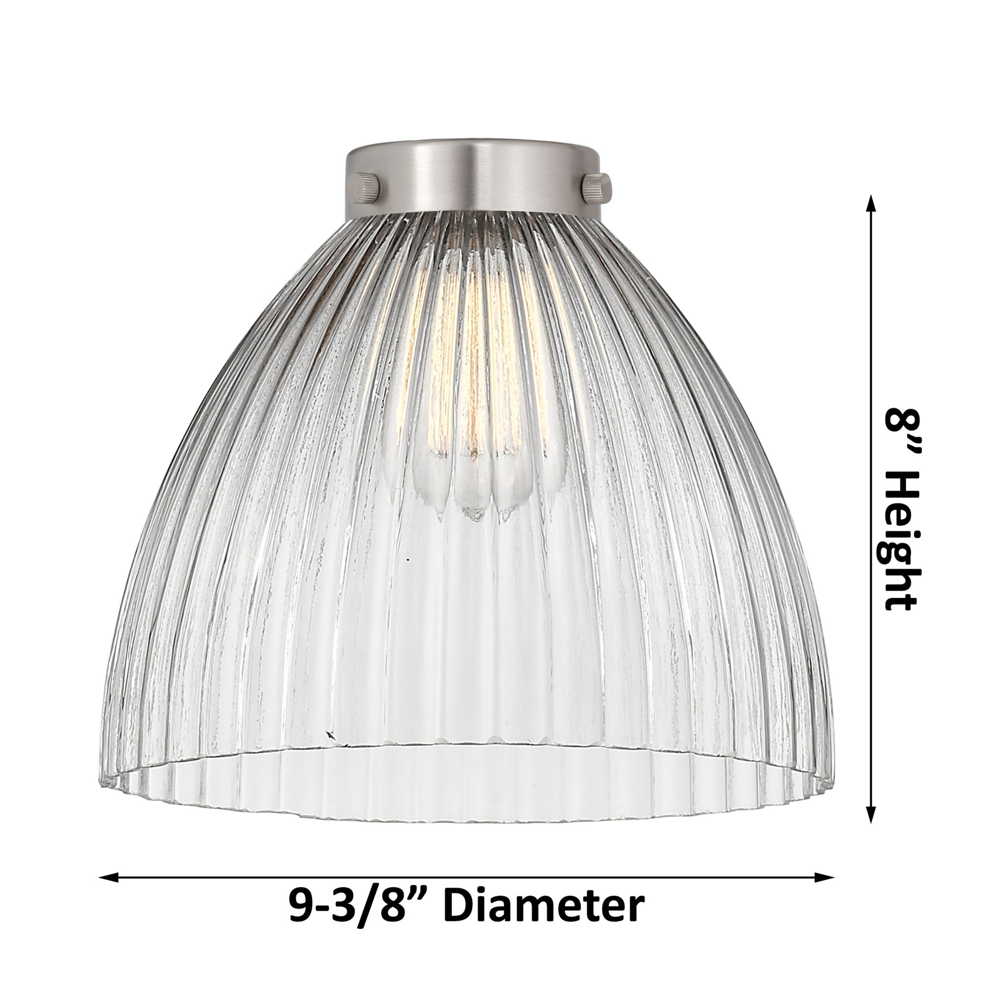 Image 4 Aditi Seneca Falls 10" Matte Black Flush Mount w/ Halophane Shade more views