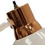 Thumbnail3 of Adjustable Metal Copper & White Floor Lamp With White Metal Shade more views