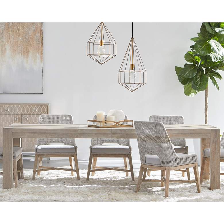 Adler 102 1/2&quot; Wide Natural Gray Extendable Dining Table