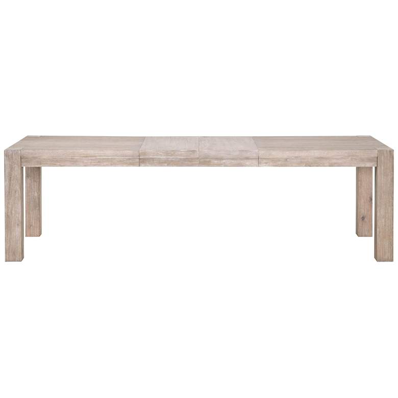 Image 4 Adler 102 1/2 inch Wide Natural Gray Extendable Dining Table more views