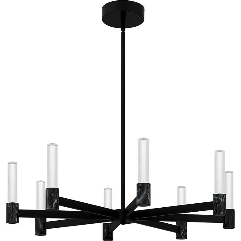 Image 4 Adler Integrated LED Matte Black Chandelier more views
