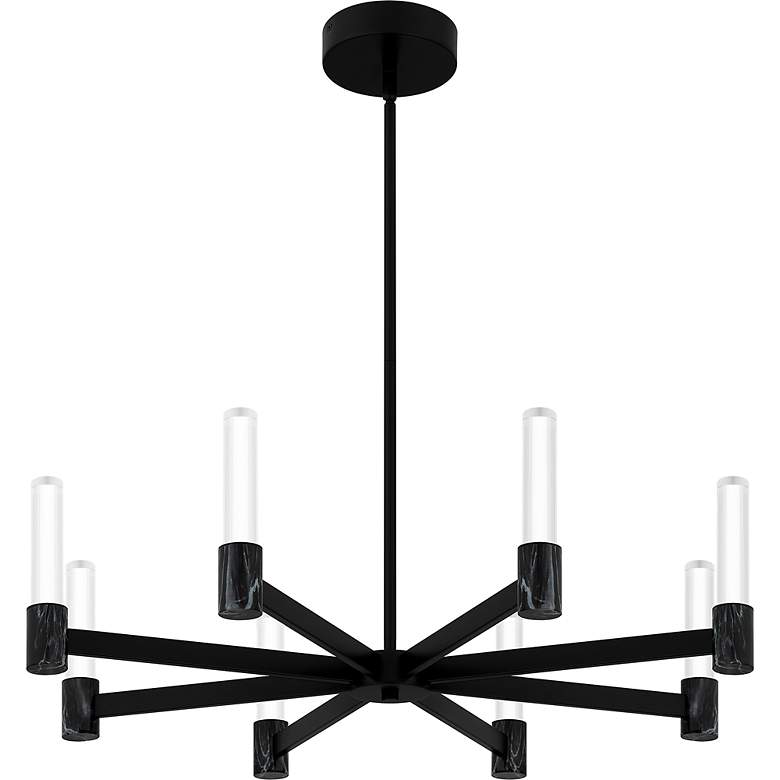 Image 7 Adler Integrated LED Matte Black Chandelier more views