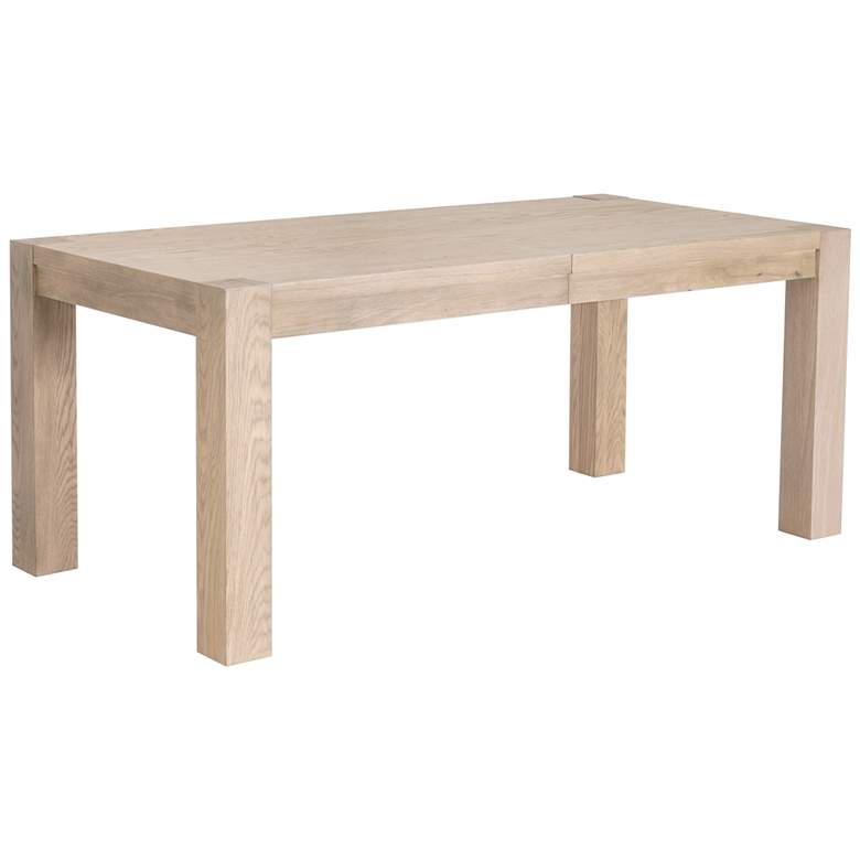 Image 1 Adler Light Honey Oak Wood Extension Dining Table