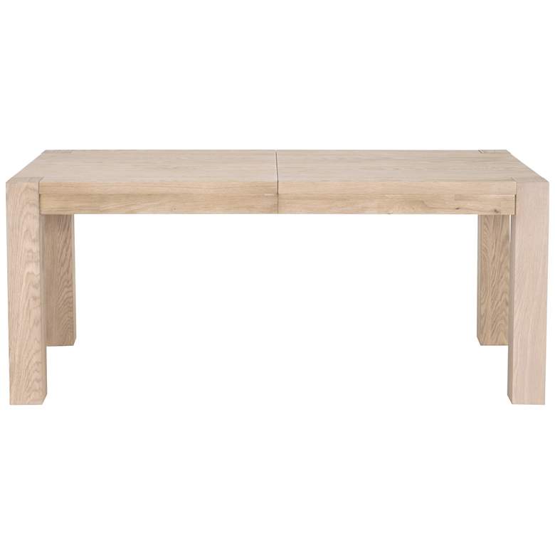 Image 4 Adler Light Honey Oak Wood Extension Dining Table more views