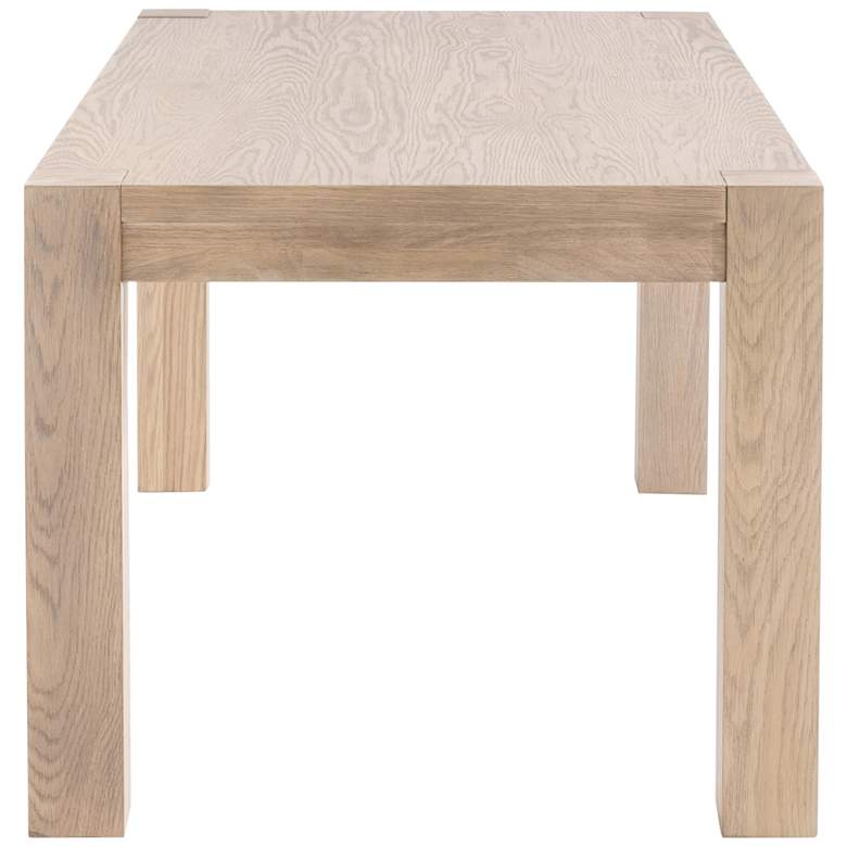 Image 5 Adler Light Honey Oak Wood Extension Dining Table more views