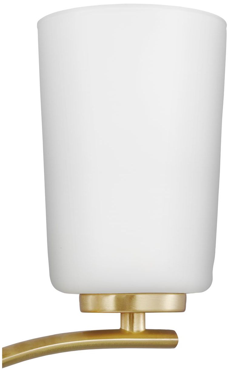Adley Collection Five-Light Etched White Glass Chandelier