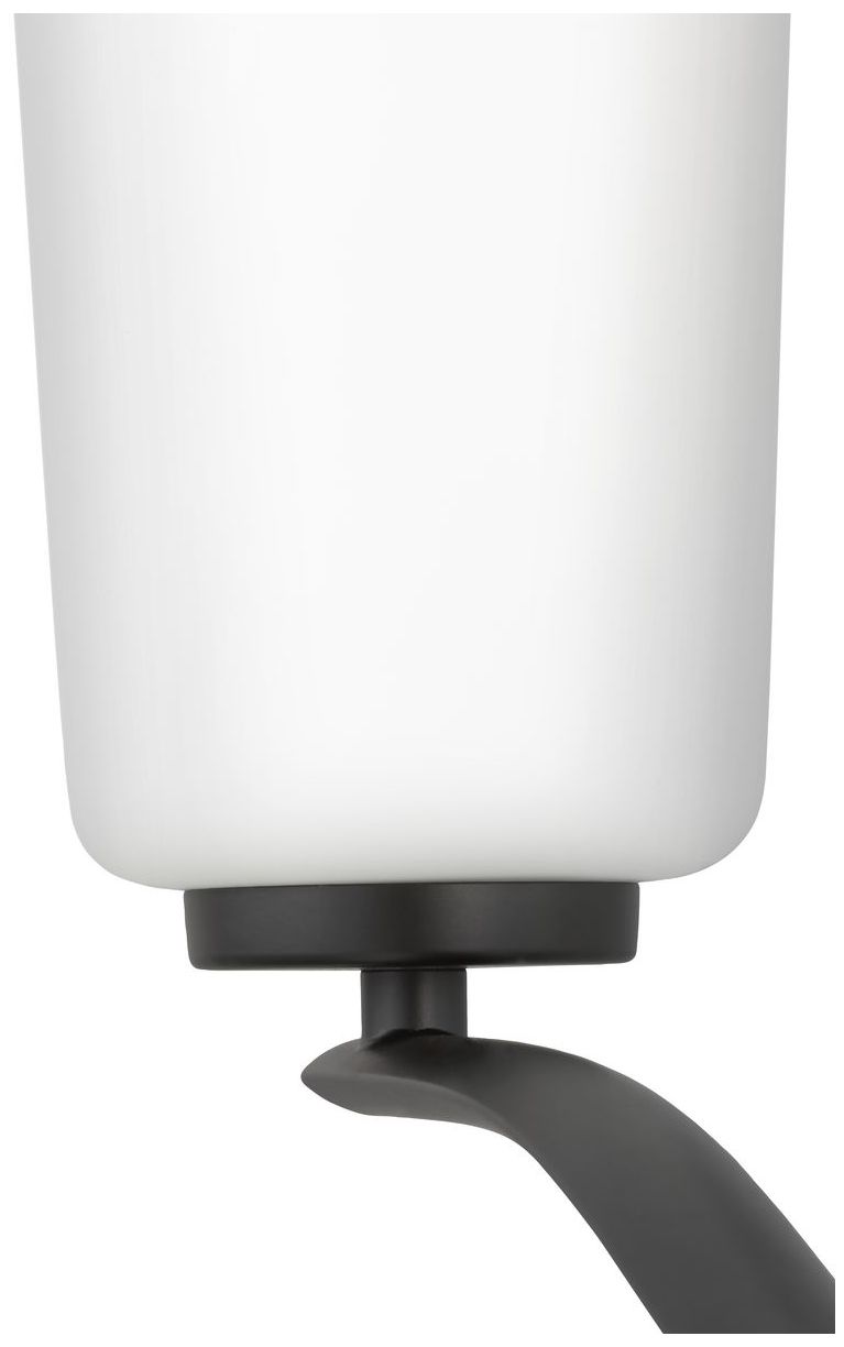 Adley Collection Nine-Light Etched White Glass Chandelier