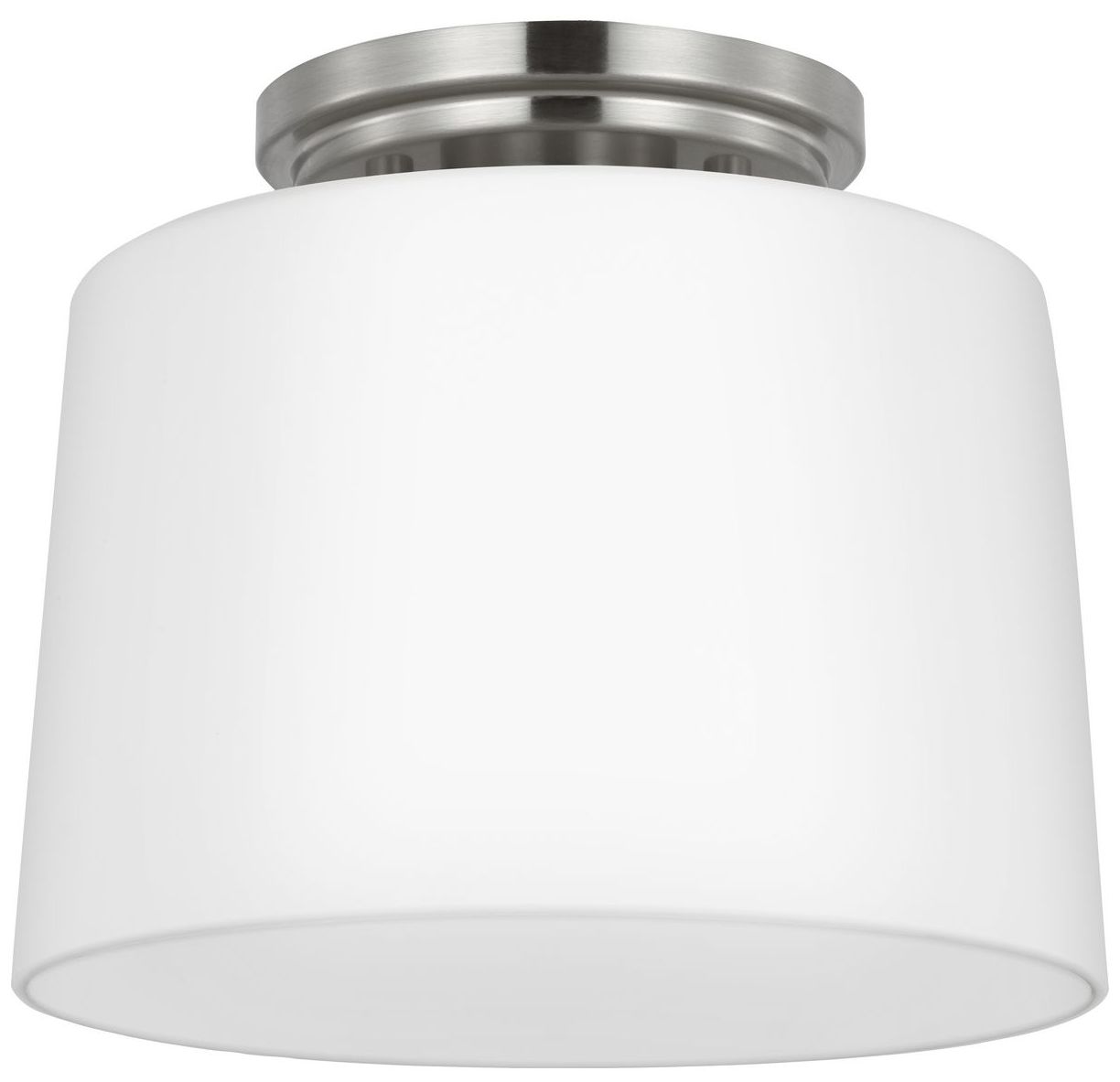 Adley Collection One-Light Etched Opal Glass Flush Mount Light
