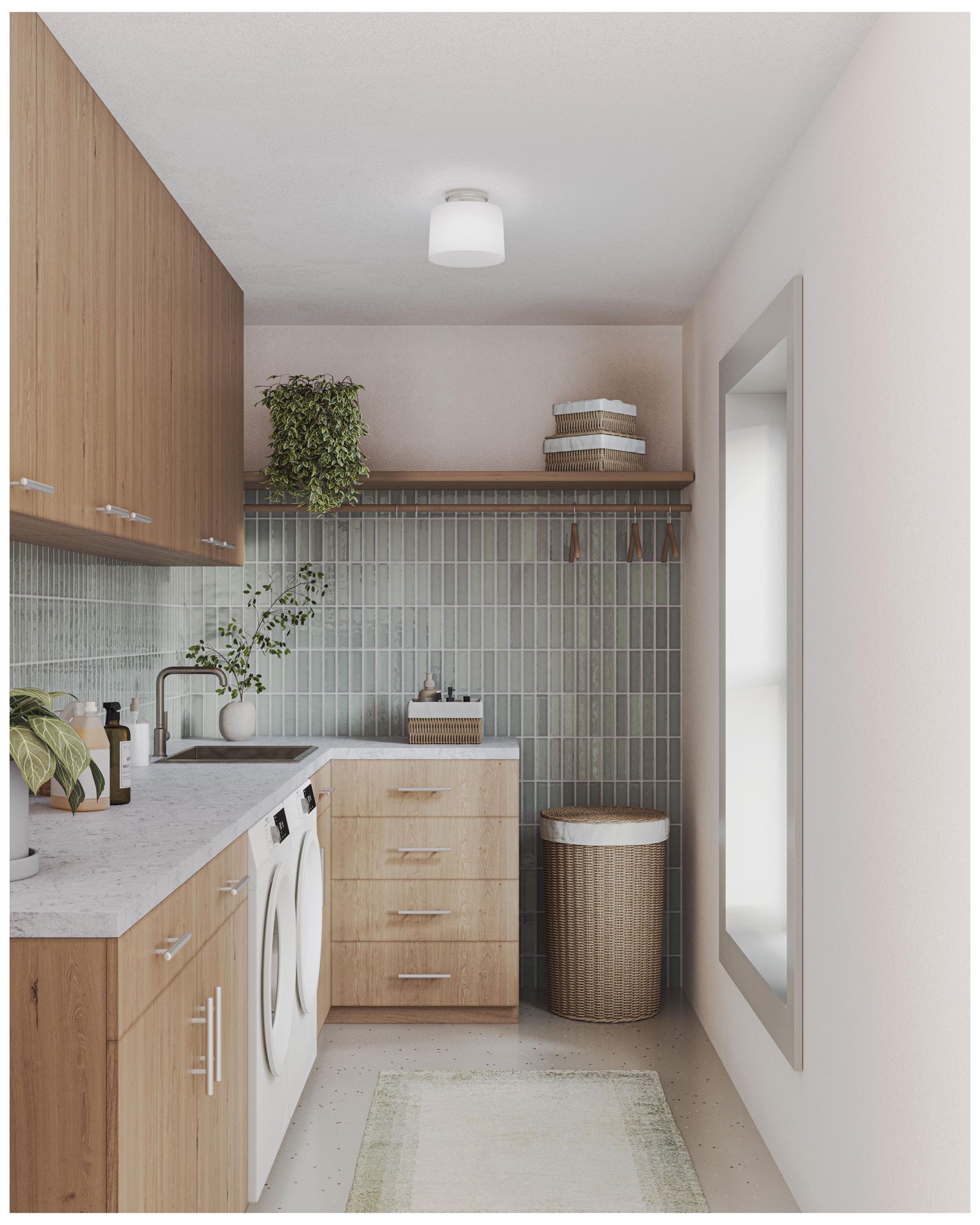 Image 2 Adley Collection One-Light Etched Opal Glass Flush Mount Light more views