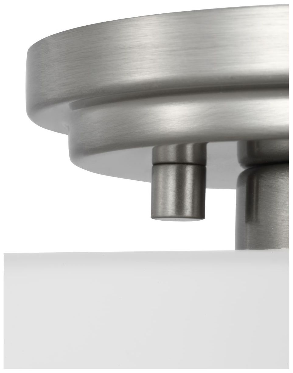 Adley Collection One-Light Etched Opal Glass Flush Mount Light