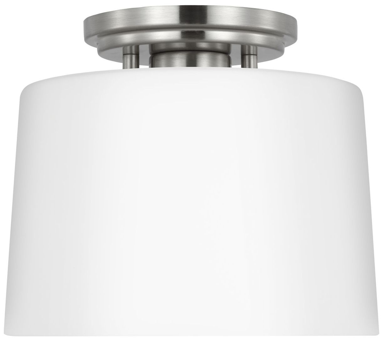 Image 6 Adley Collection One-Light Etched Opal Glass Flush Mount Light more views