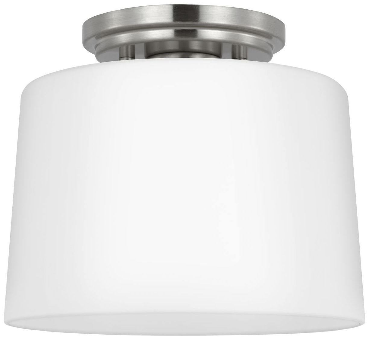 Image 7 Adley Collection One-Light Etched Opal Glass Flush Mount Light more views