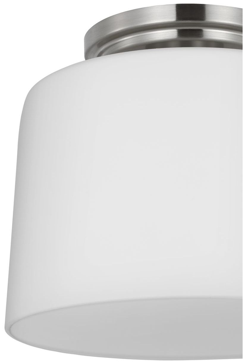 Adley Collection One-Light Etched Opal Glass Flush Mount Light