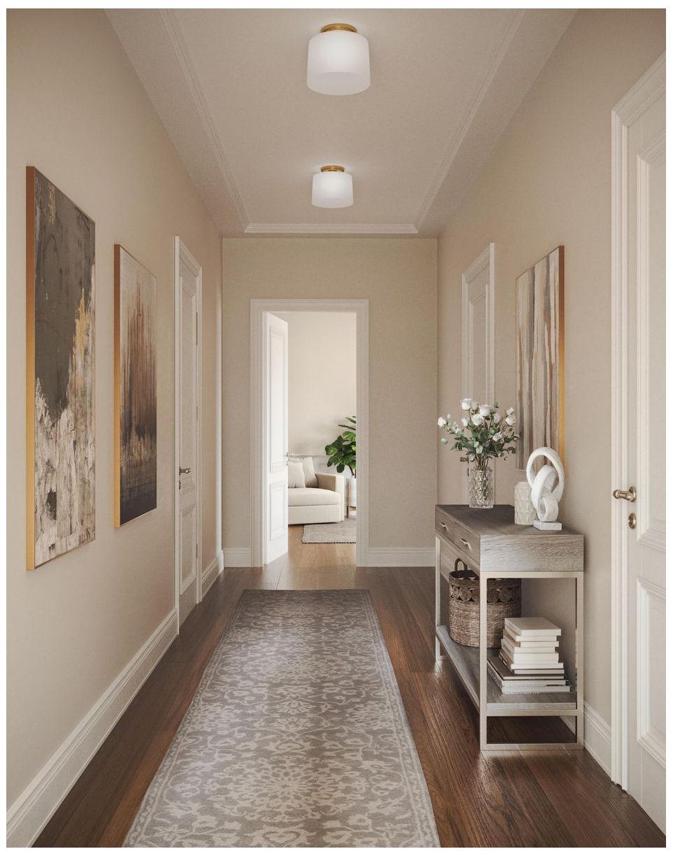 Image 3 Adley Collection One-Light Etched Opal Glass Flush Mount Light more views