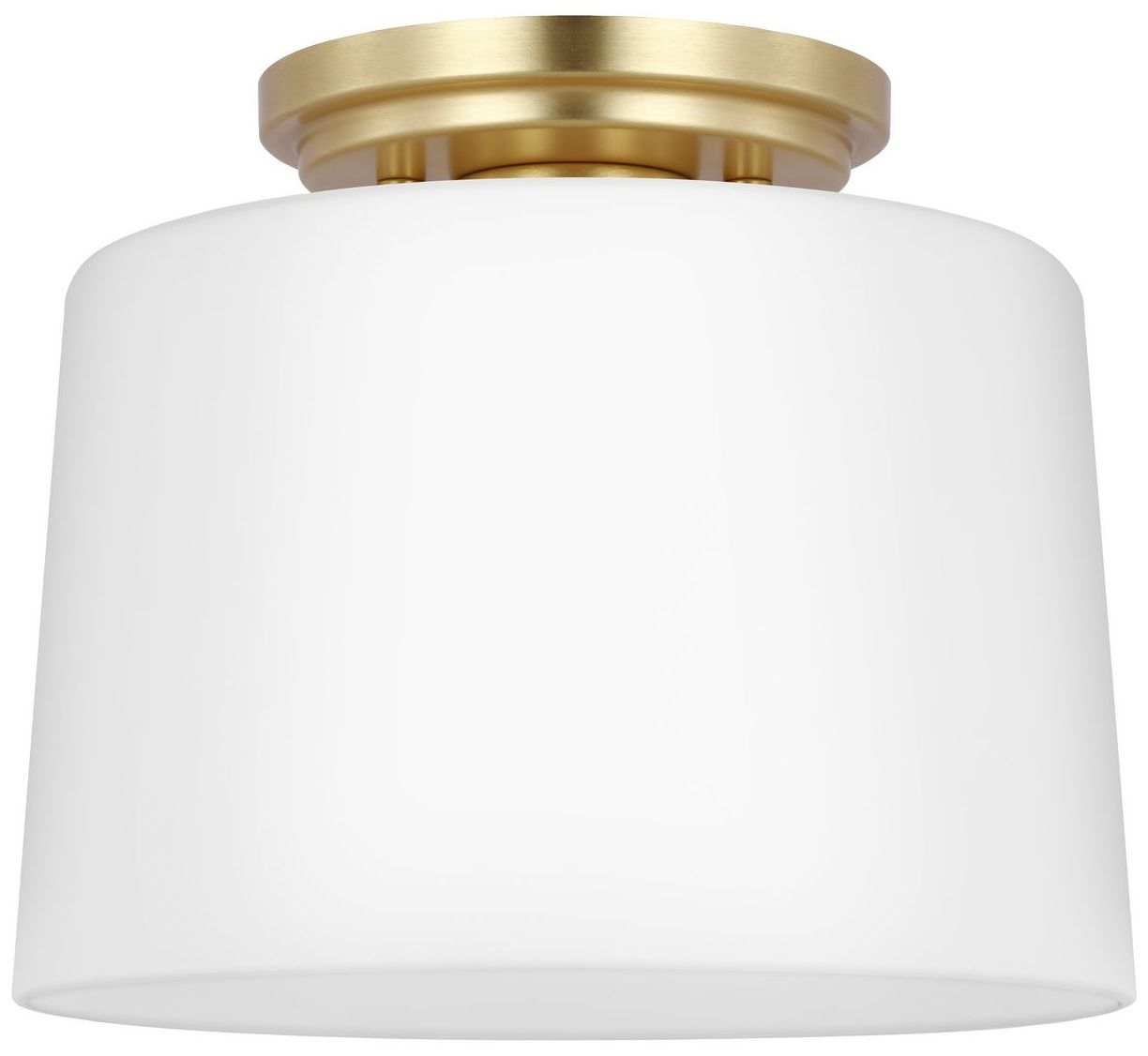 Image 7 Adley Collection One-Light Etched Opal Glass Flush Mount Light more views
