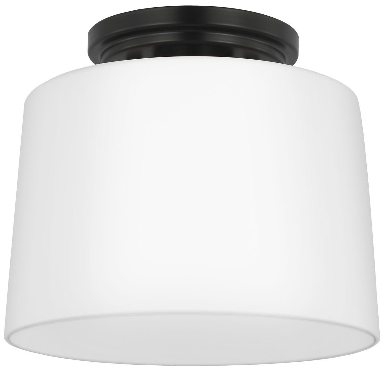 Adley Collection One-Light Etched Opal Glass Flush Mount Light