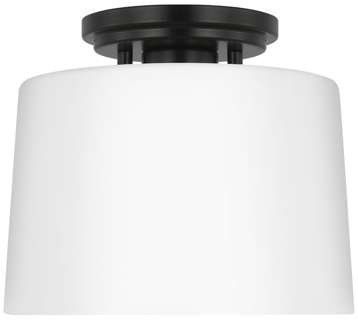 Image 6 Adley Collection One-Light Etched Opal Glass Flush Mount Light more views