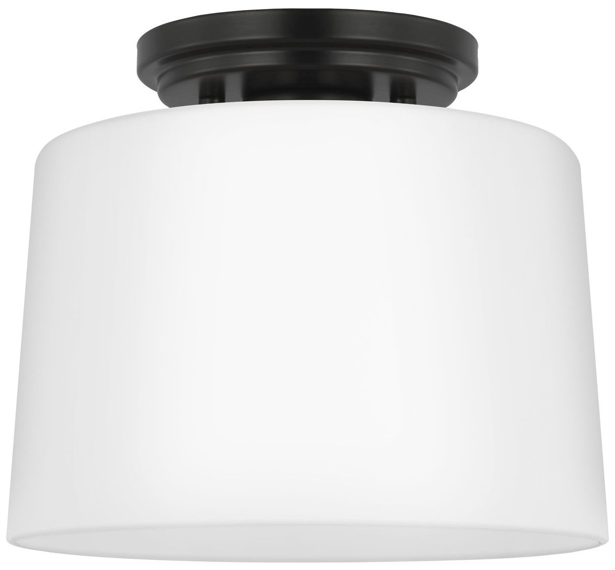 Image 7 Adley Collection One-Light Etched Opal Glass Flush Mount Light more views