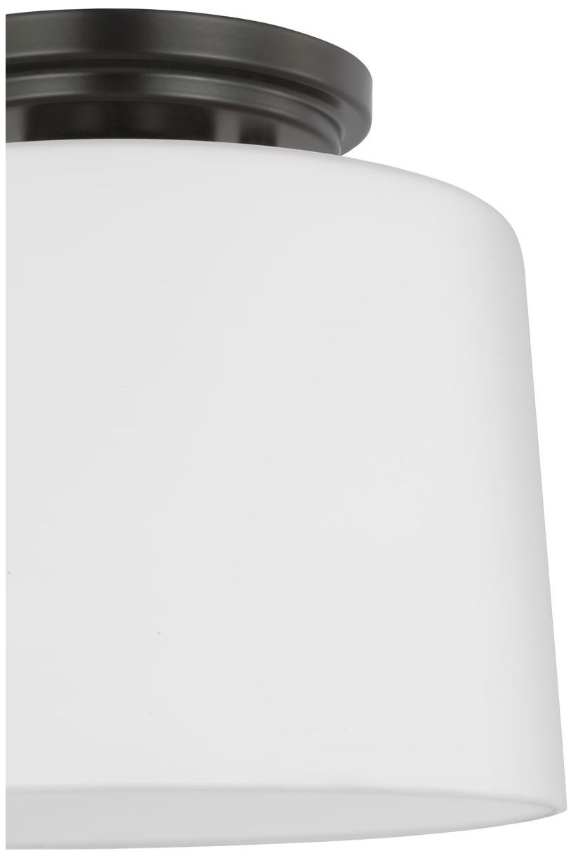 Adley Collection One-Light Etched Opal Glass Flush Mount Light
