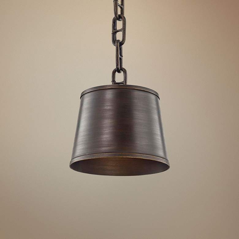 Image 1 Admirals Row 12 1/4" Wide Pompeii Bronze Pendant Light