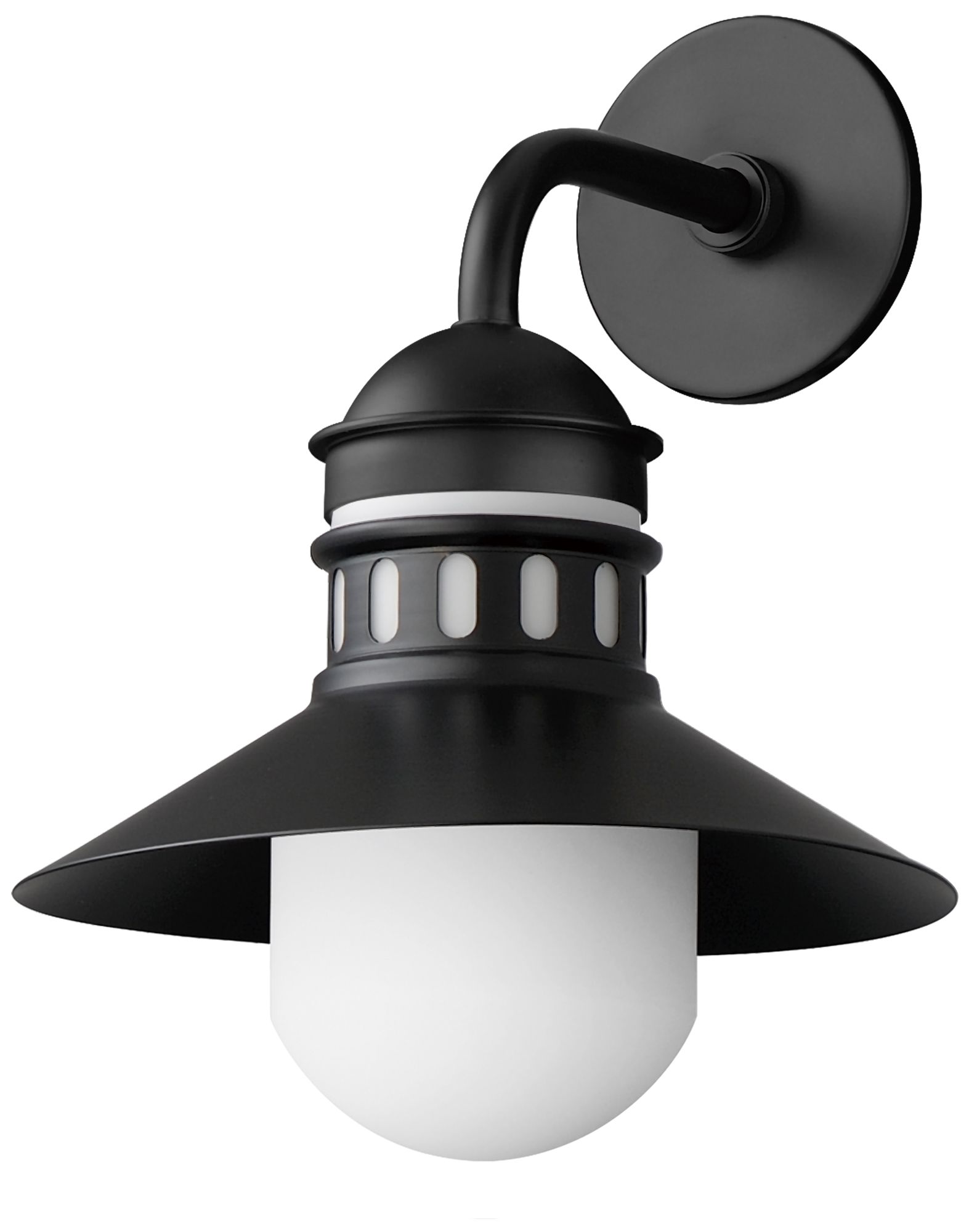 Admiralty 1-Light 12" Wide Outdoor Wall Sconce - Black
