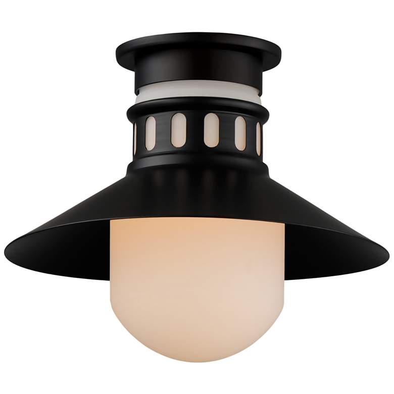 Image 3 Admiralty 1-Light Outdoor Flush Mount - Black more views