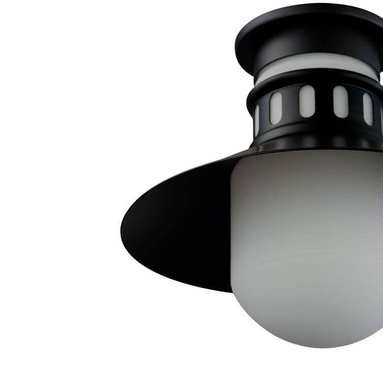 Image 4 Admiralty 1-Light Outdoor Flush Mount - Black more views