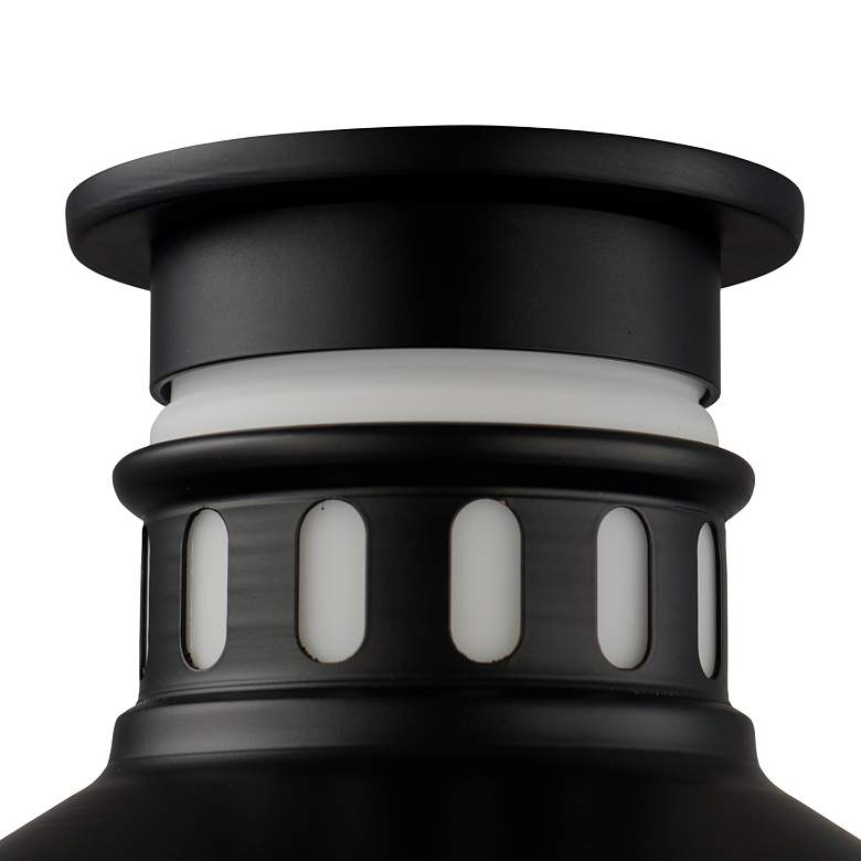 Image 5 Admiralty 1-Light Outdoor Flush Mount - Black more views