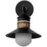 2_Admiralty 1-Light Outdoor Wall Sconce - Black/Antique Brass more views