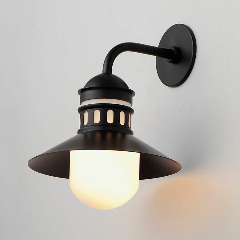 Image 1 Admiralty 1-Light Outdoor Wall Sconce - Black
