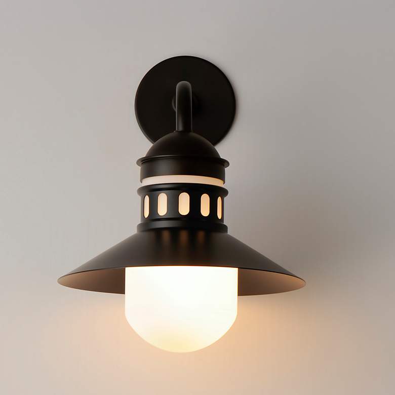 Image 4 Admiralty 1-Light Outdoor Wall Sconce - Black more views