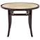 Adna 39 1/2" Wide Cane Walnut Wood Round Dining Table