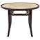 Adna 39 1/2" Wide Cane Walnut Wood Round Dining Table