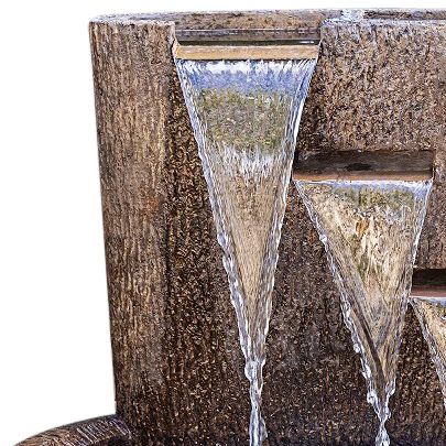 Thumbnail3 of Adobe Springs 29 1/2"H Relic Lava LED Outdoor Water Fountain Made to Order more views