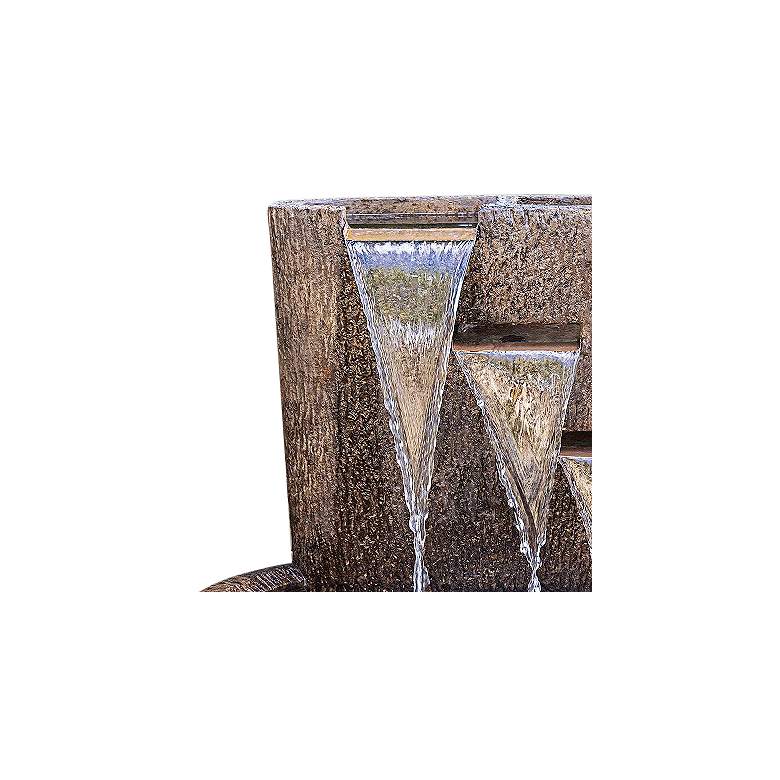 Image 3 Adobe Springs 29 1/2"H Relic Lava LED Outdoor Water Fountain more views